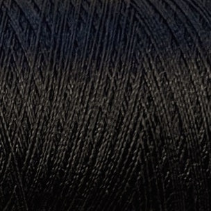8113 - Valdani Artist's 50wt. 2-ply All Purpose 500m (546y)- Solids / Colour 8113 - Black Dark