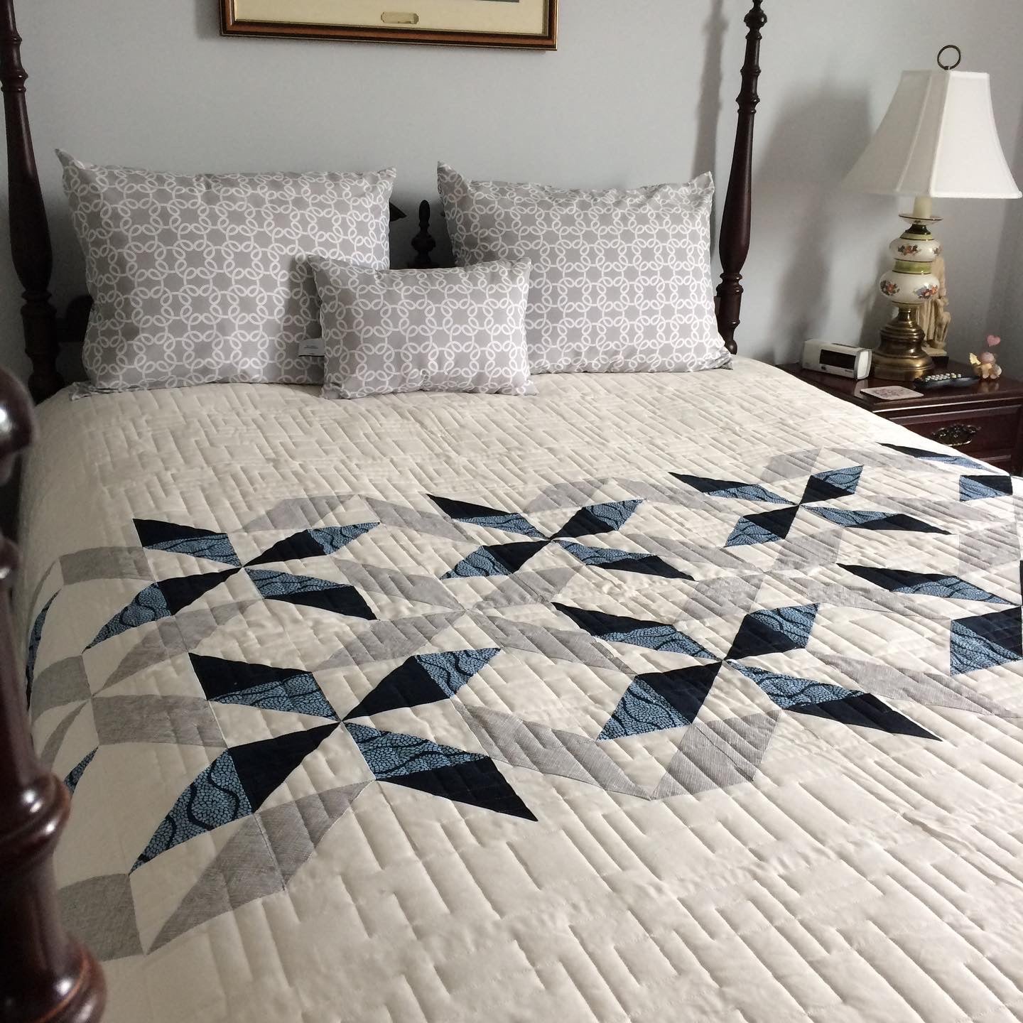 Sorella Queen Size Quilt Kit Version 6 - in Brown Fusion print with original pattern by Lorna Costantini
