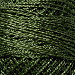 822 Valdani Perle Cotton Size 12 / Spool 100M:  Color No: 822 - Olive Green Medium
