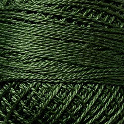 823 Valdani Perle Cotton Size 12 / Spool 100M:  Color No: 823 - Olive Green Dark