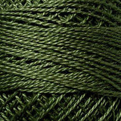 832 Valdani Perle Cotton Size 12 / Spool 100M:  Color No:832 - Spruce Green Medium