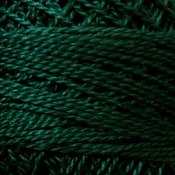 833 Valdani Perle Cotton Size 12 / Spool 100M:  Color No: 833 - Spruce Green Dark