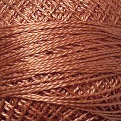 862 Valdani Perle Cotton Size 12 / Spool 100M:  Color No: 862 Faded Rust Medium