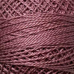 Valdani Perle Cotton Size 12 thread spool, Color 882 Distant Mauve Medium, for quilting and embroidery