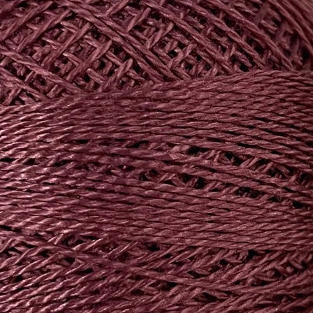 883 Valdani Perle Cotton Size 12 / Spool 100M:  Color No: 883 - Distant Mauve Dark