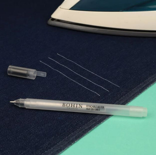 Bohin KEKALOR Pen | Heat Erasable Fabric Marking Pen – White