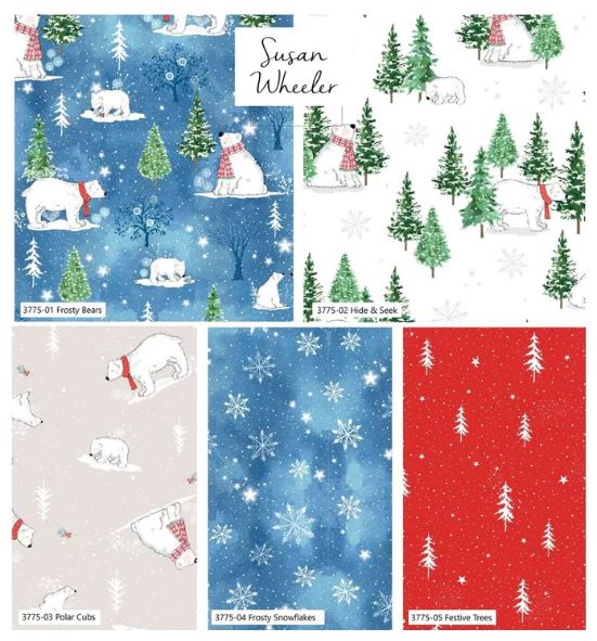 A-Roar-A-Frost Fat Quarter Bundle - 5 Pieces | Susan Wheeler