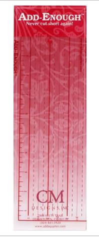 Add Enough Ruler by CM Designs Inc. Valdani perle cotton size 12 thread spool for quilting and embroidery