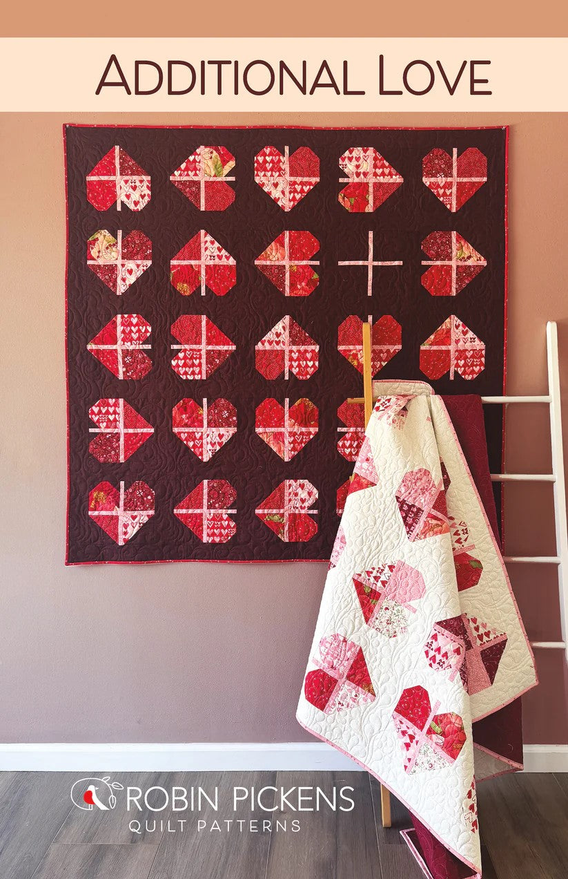 Additional Love Quilt Pattern by Robin Pickens / RPQP-AL169 Valdani perle cotton size 12 thread spool for quilting and embroi