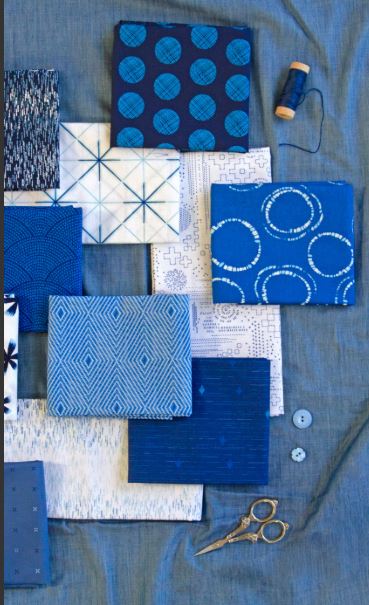 InkPerfect: Indigo Edition - 16 Piece Fat Quarter Bundle by Art Gallery Fabrics