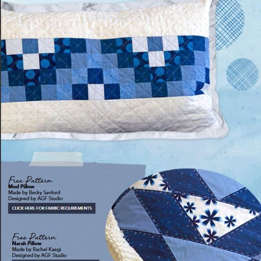 InkPerfect: Indigo Edition - 16 Piece Fat Quarter Bundle by Art Gallery Fabrics