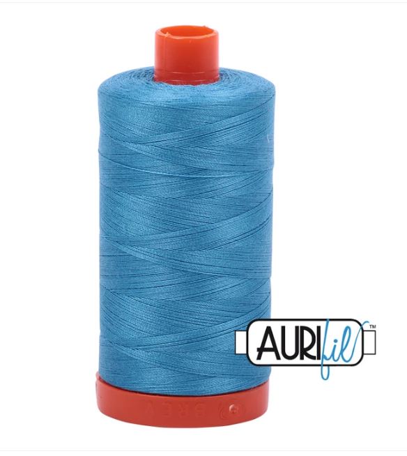 Aurifil Cotton Thread : Color 1320 Bright Teal