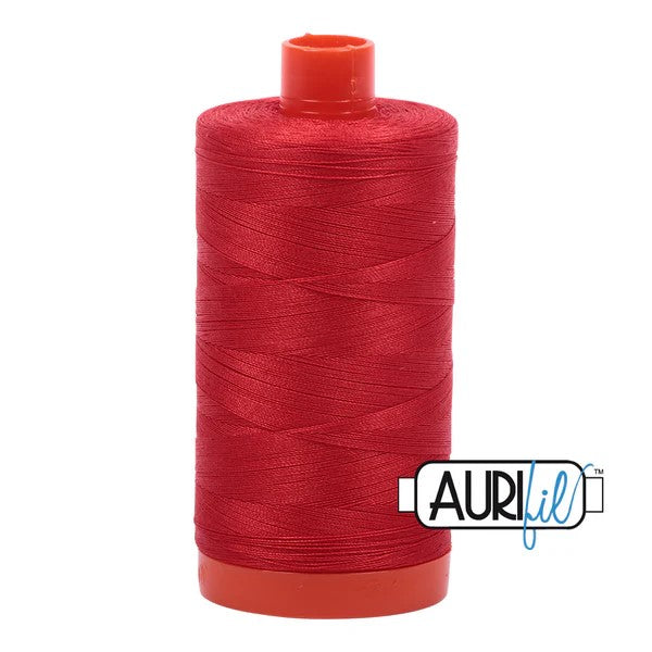 Aurifil Cotton Thread : Color 2270 Paprika Valdani perle cotton size 12 thread spool for quilting and embroidery