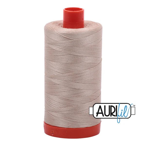 Aurifil Cotton Thread : Color 2312 Ermine Valdani perle cotton size 12 thread spool for quilting and embroidery