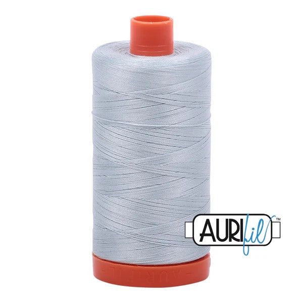 Aurifil Cotton Thread : Color 2846 Iceberg Valdani perle cotton size 12 thread spool for quilting and embroidery