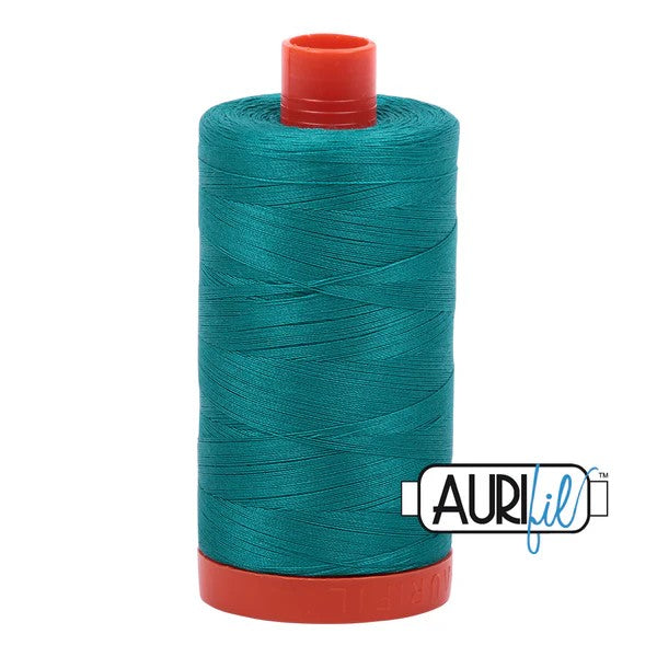 Aurifil Cotton Thread : Color 4093 Jade Valdani perle cotton size 12 thread spool for quilting and embroidery