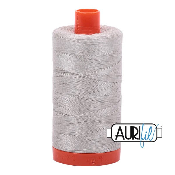 Aurifil Cotton Thread : Color 6724 Moonshine Valdani perle cotton size 12 thread spool for quilting and embroidery