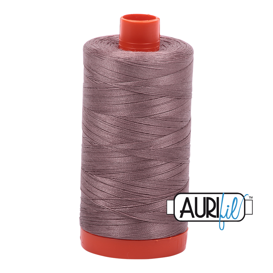 Aurifil Cotton Thread : Color 6731 Tiramisu Valdani perle cotton size 12 thread spool for quilting and embroidery