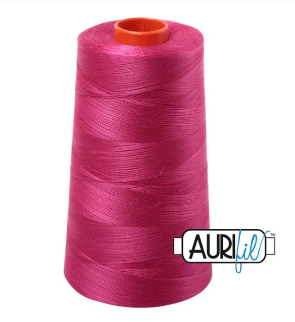 Aurifil Mako 50wt Cotton Thread Cone - 1100 Red Plum
