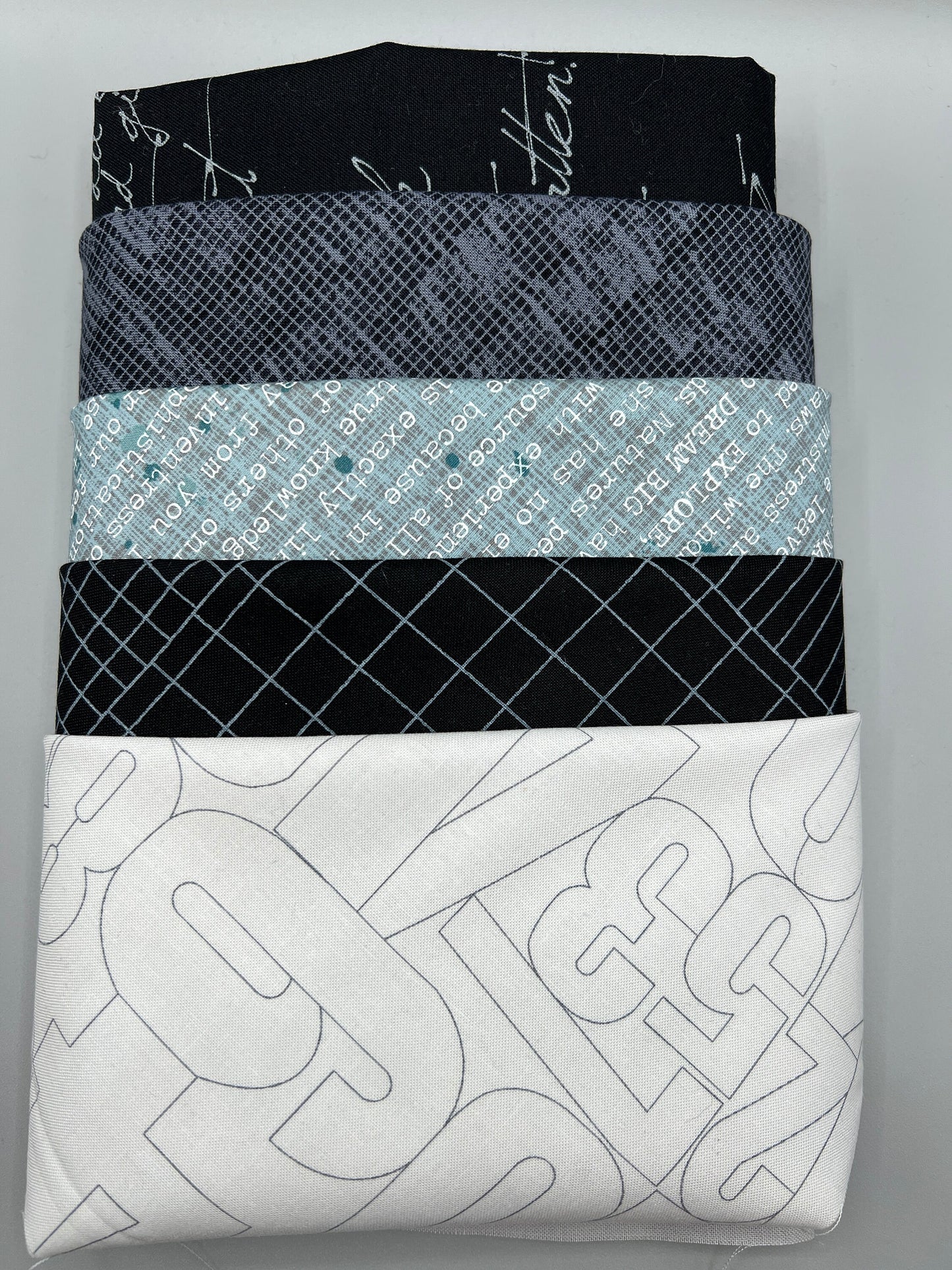 Big Stitch Quilting Series Throw Pillow Kit - Version 1 w/ assorted coordinated & Backing Fabric / Original Design by Lorna Costantini