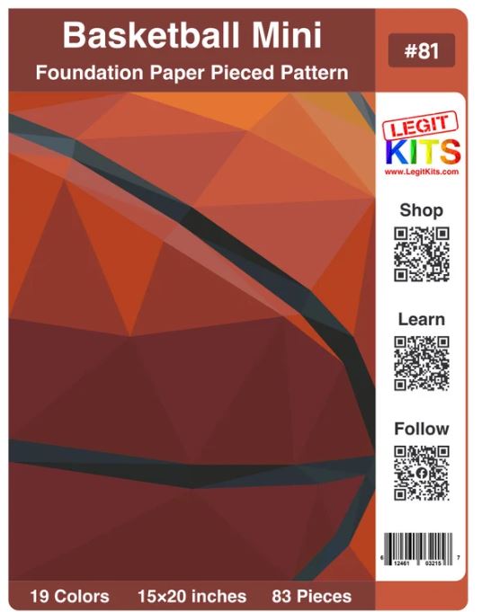 Legit Kits Basketball Mini Pattern | Special Order