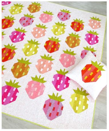Berry Season Quilt & Pillow Pattern by ELIZABETH HARTMAN / 3 sizes
