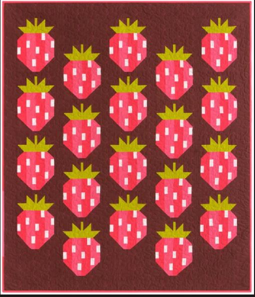 Berry Season Quilt & Pillow Pattern by ELIZABETH HARTMAN / 3 sizes