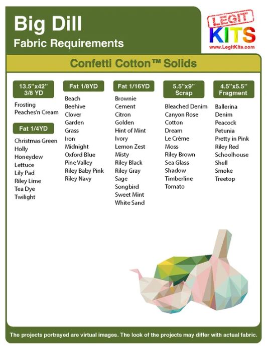 Legit Kits Big Dill Pattern | Special Order