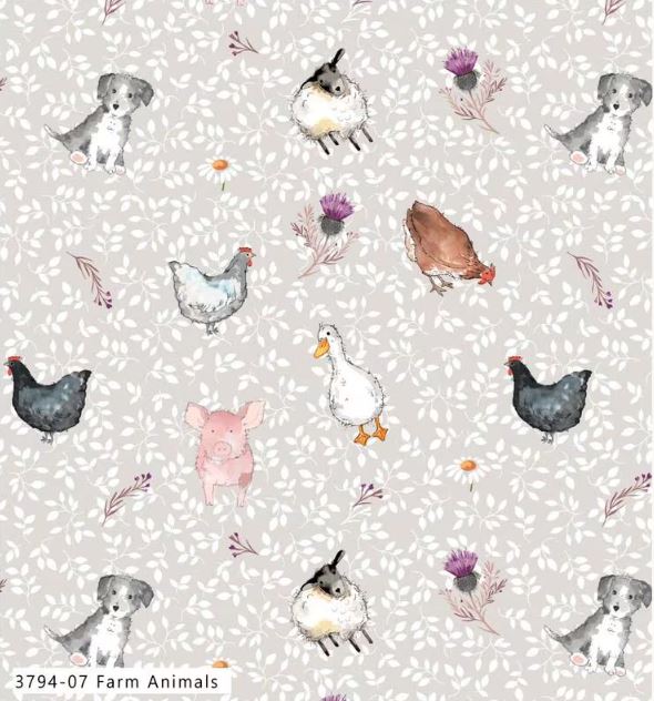 Blackbird Farm "Caledonian Cow" 4 pce Fat Quarter Bundle