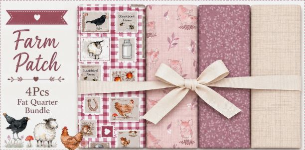 Blackbird Farm "Farm Patch" 4 pc Fat Quarter Bundle