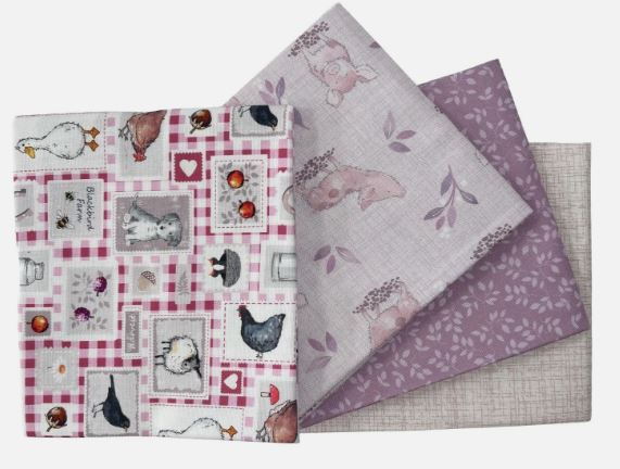 Blackbird Farm "Farm Patch" 4 pc Fat Quarter Bundle