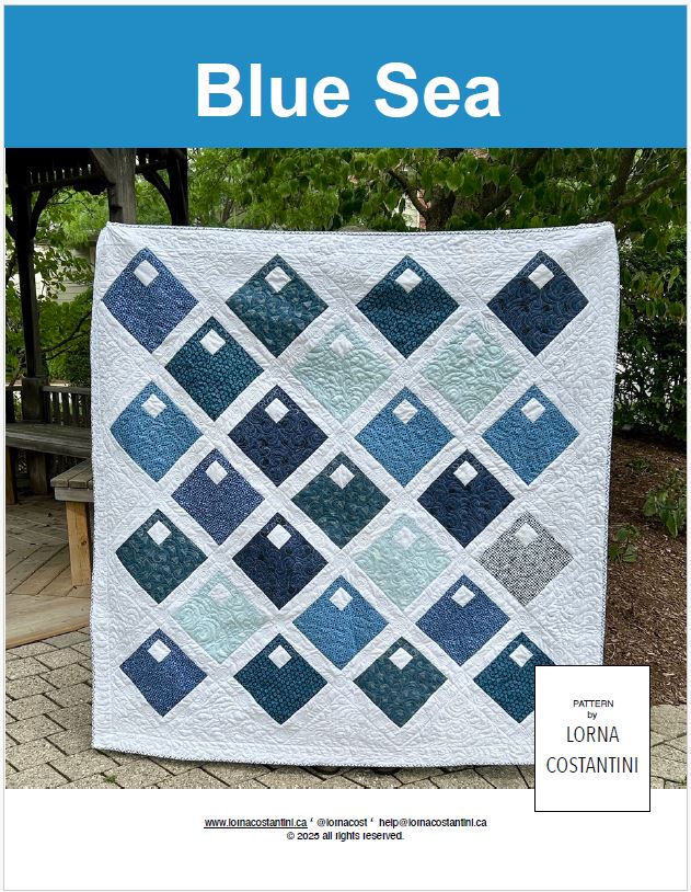 Blue Sea Quilt Pattern – Original design by Lorna Costantini