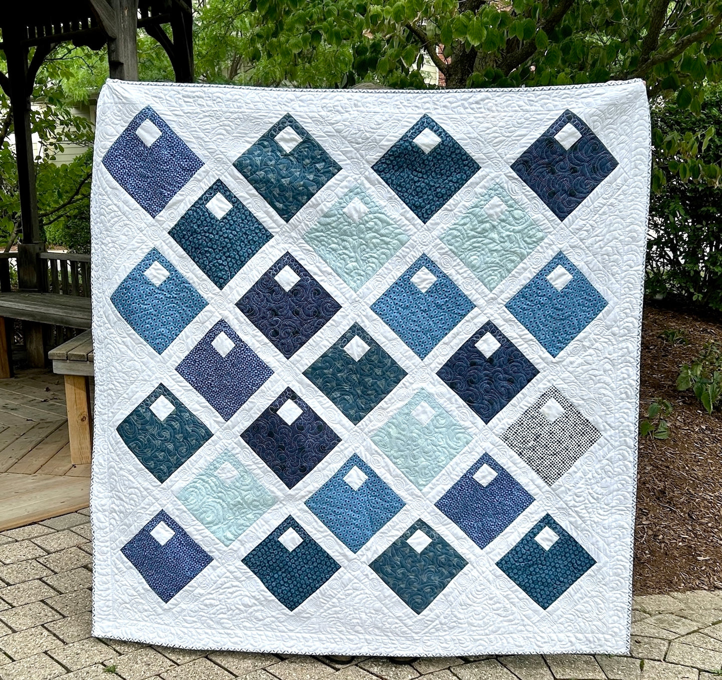Blue Sea Quilt Pattern – Original design by Lorna Costantini