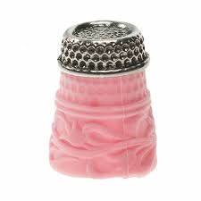 Bohin 91731 Silicon Thimble with Steel Top Size Small (14MM) Pink