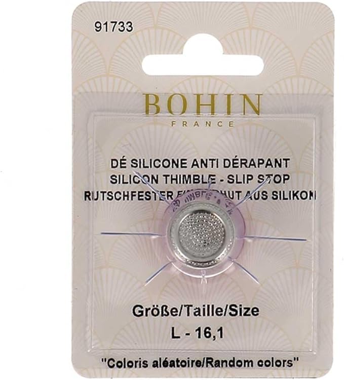 Bohin 91733 Silicon Thimble with Steel Top Size Large Purple