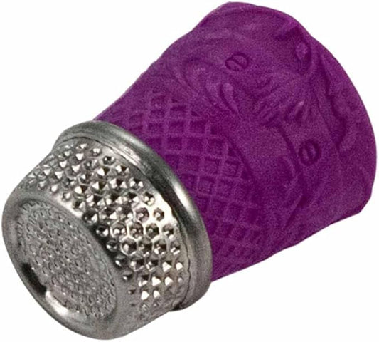 Bohin 91733 Silicon Thimble with Steel Top Size Large Purple
