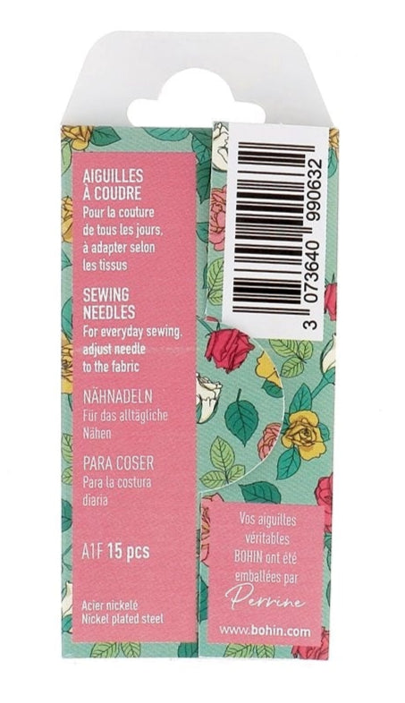 Bohin Sharp Needles Big Eye Assorted No. 3/9 Blossom Collection