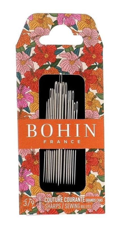 Bohin Sharp Needles Big Eye Assorted No. 3/9 Blossom Collection