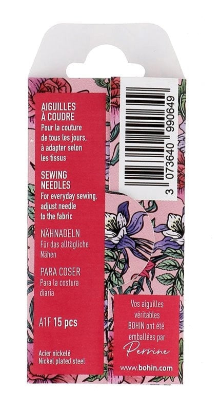 Bohin Sharp Needles Big Eye Assorted No. 3/9 Blossom Collection