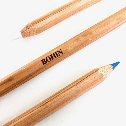 Dressmakers Pencils Bi-Coloured - White & Blue - Bohin
