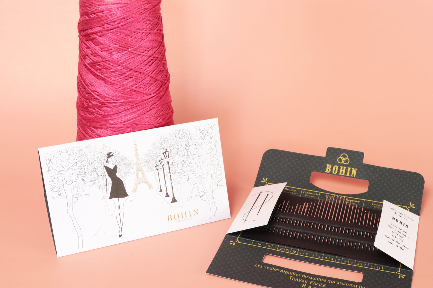 Bohin Needle book "Paris-Paris- Pkg 40 Assorted Hand Sewing Needles