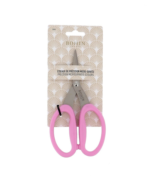 Bohin Precision Micro-Serrated Scissors 6 3/4" - Pink