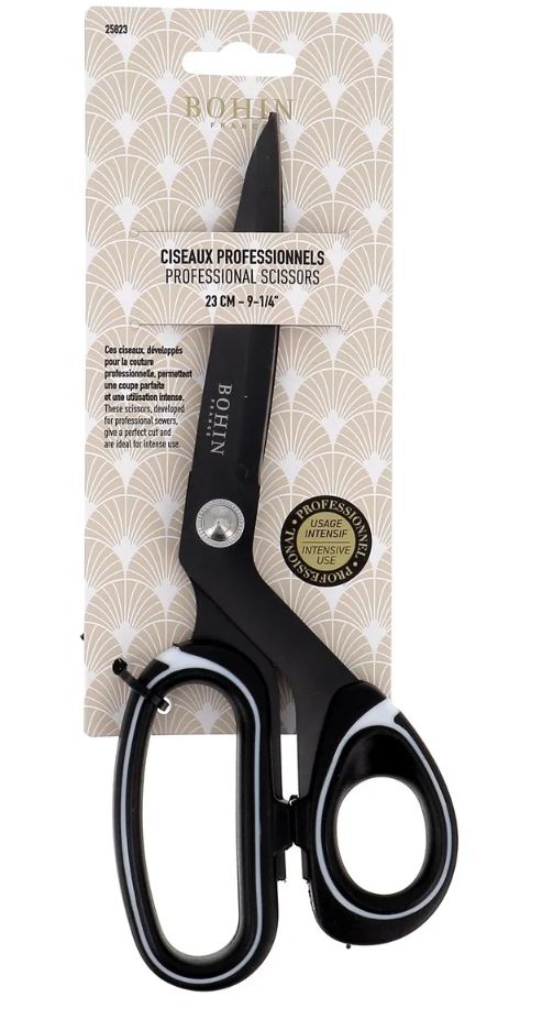 Bohin - Professional Scissors 9 1/4" - Right Hand Valdani perle cotton size 12 thread spool for quilting and embroidery