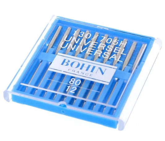 Bohin 80/12 Flat Shank Universal Machine Needle Valdani perle cotton size 12 thread spool for quilting and embroidery