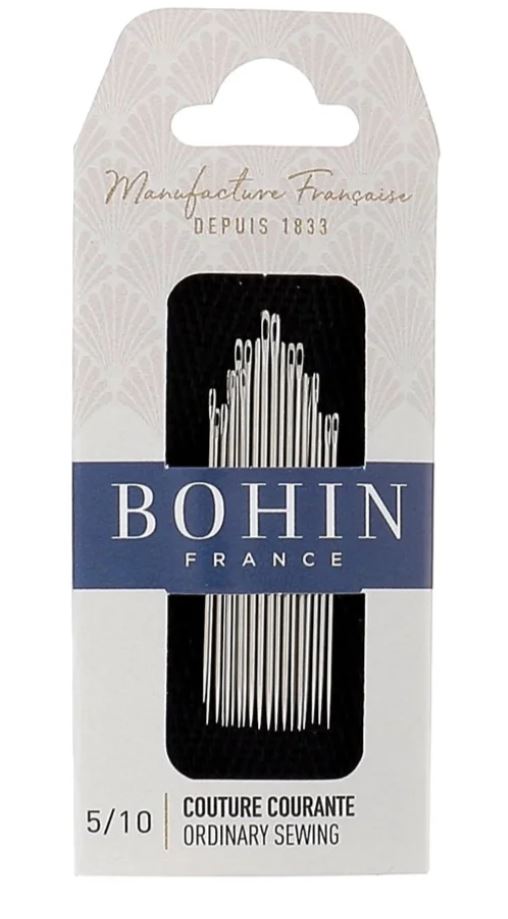 Bohin Sharp Needles Assorted No. 5/10 - Pkg 20 Valdani perle cotton size 12 thread spool for quilting and embroidery