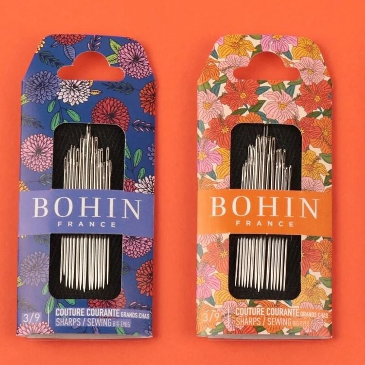 Bohin Sharp Needles Big Eye Assorted No. 3/9 Blossom Collection