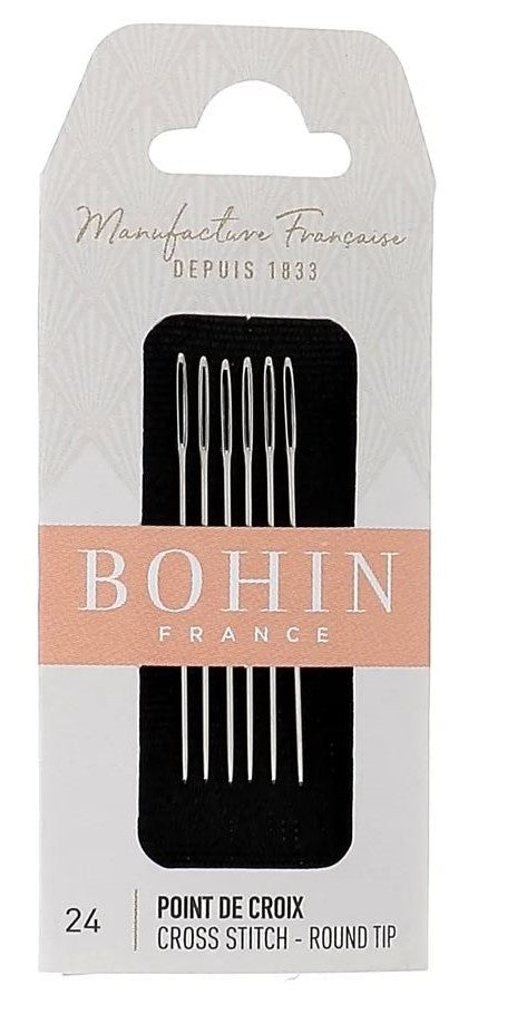 Bohin 00836 Tapestry Needles No. 24 Valdani perle cotton size 12 thread spool for quilting and embroidery