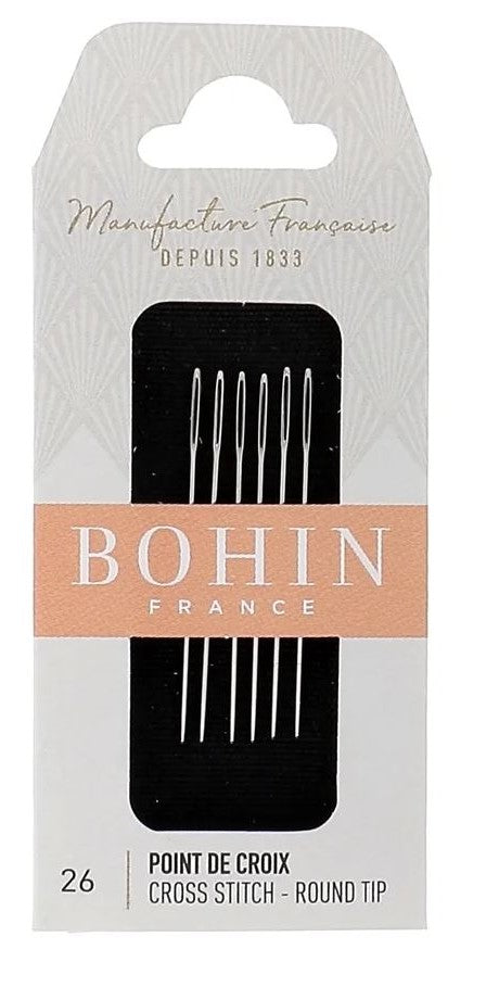 Bohin 00838 Tapestry Needles Size 26 Valdani perle cotton size 12 thread spool for quilting and embroidery