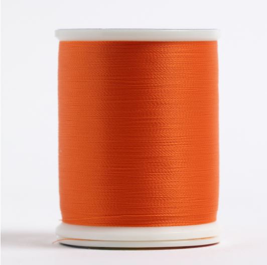 The Bottom Line #639 Bright Orange 60wt 1,420 yd. Spool | BL639 by S Valdani perle cotton size 12 thread spool for quilting a
