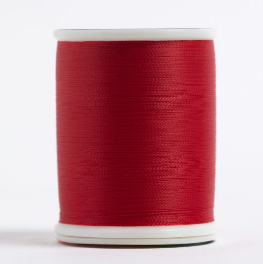 The Bottom Line #627 Bright Red 60wt 1,420 yd. Spool | BL627 by Supe Valdani perle cotton size 12 thread spool for quilting a